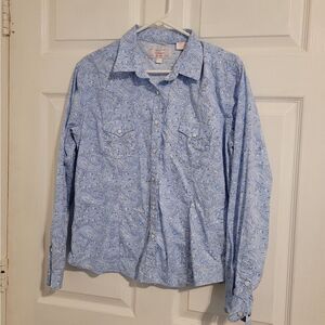 Panhandle paisley western long sleeve shirt‎